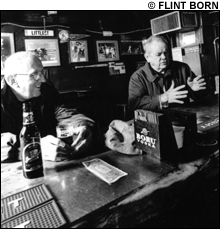 DAILY RITUALS Morning regulars talk about the news and the old days.